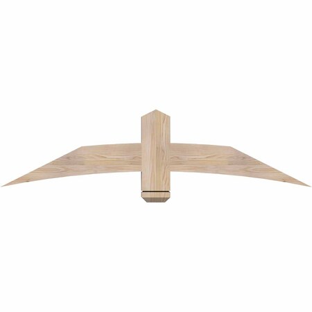 Ekena Millwork Bellingham Smooth Timber Gable Bracket, Douglas Fir, 60"W x 15"H x 3 1/2"D x 5 1/2"F, 6/12 Pitch GBW060X15X0406BEL00SDF